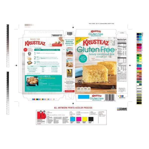 Krusteaz Gluten Free Cornbread Mix, PK8, Krusteaz, Mfr#: 724-0370